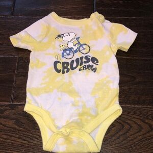 Peanuts Cruise Crew tie die one piece 3-6 months